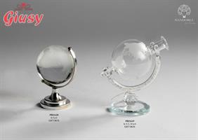 Diffondi Profumo A Forma Di Mappamondo Su Base In Vetro, Completo Di Scatola 11 Cm   3*24