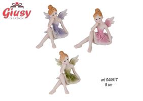 Fata Samira Tre Colori Assortiti In Resina, 8 Cm    6*72