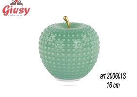 Mela In Vetro Ricaricabile Con Usb E Scatola H 16 Cm   4*48