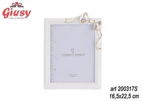 PORTAFOTO FIOCCHI BIANCO-ORO 165X225  6*24