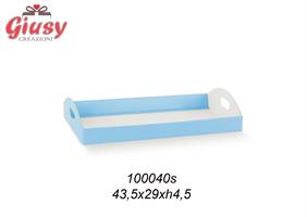 Cesto In Fibra Azzurra 43,5X29X4,5 Cm 1*30