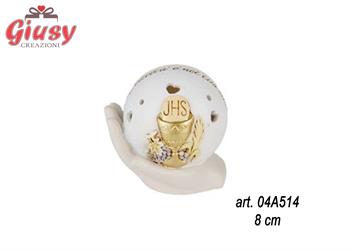 Icona Comunione Con Calice In Resina Con Led, 8 Cm  2*60