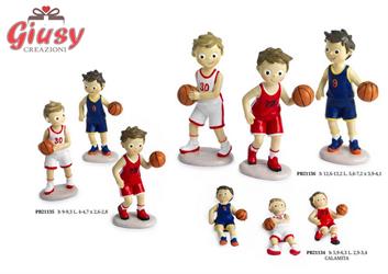 Ragazzo Cestista Spiritosi In Resina 3 Assortiti 12*96