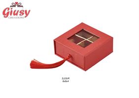 Scatola Degustazione Rossa, 8X8X4 Cm, 6*144ù