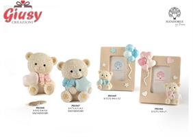 Salvadanaio Orsetto Stella Celeste 9,5 Cm In Resina 4*48