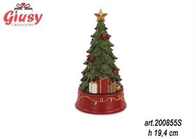 Carillon Albero Con Musica H19,5 Cm 4*24