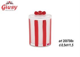 BARATTOLO RIGHE ROSSE-BIANCHE D.90XH.130 1*24