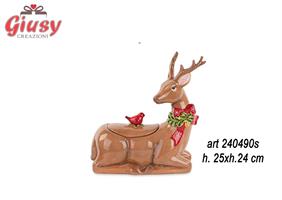 Barattolo Renna 25XH24 Cm 2*8