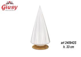 Alberto Plissè Bianco H 26 Cm 2*12