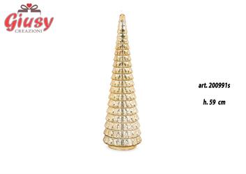 Albero Oro Con Led H 59 Cm 1*4
