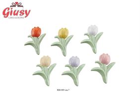 Magneti Tulipani 5 Colori Assortiti,7 Cm 12*288
