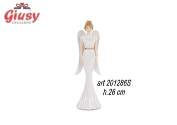 Angelo In Porcellana Bianca Linea Royal Venice H.26 Cm Completo Di Scatola 1*16