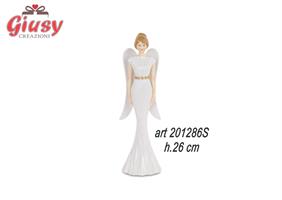 Angelo In Porcellana Bianca Linea Royal Venice H.26 Cm Completo Di Scatola 1*16