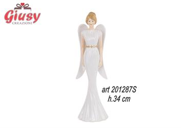 Angelo In Porcellana Bianca Linea Royal Venice H.34 Cm Completo Di Scatola 1*8