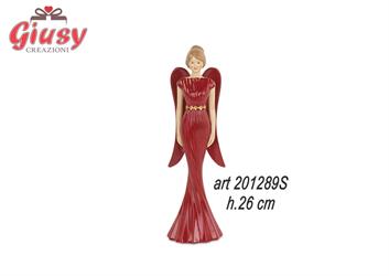 Angelo In Porcellana Bordeaux Linea Royal Venice H.26 Cm Completo Di Scatola 1*16