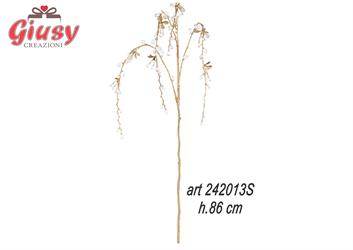 Ramo Cascante Artificiale  Color Oro Con Gemme H.86 Cm 1*72