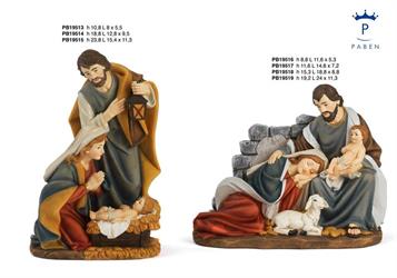 Gruppo Natività Con Madinna Sdraiata In Resina 11,6 Cm 2*24