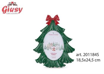 Portafoto In Resina a Forma Di Albero Di Natale 18,5x24,5 Cm 6*24