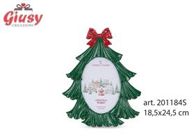 Portafoto In Resina a Forma Di Albero Di Natale 18,5x24,5 Cm 6*24