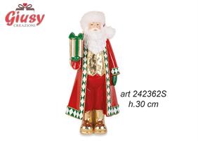 Babbo Natale In Resina H.30 Cm 2*8