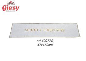 RUNNER VELL.BIA/ORO MERRY XMAS 47X150 4*24