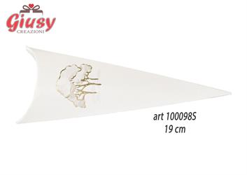 Cono Busta Linea Intrecci Avorio Con Stampa A Caldo 19 Cm 10*200