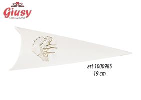Cono Busta Linea Intrecci Avorio Con Stampa A Caldo 19 Cm 10*200